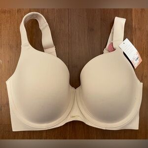 Cacique Bra NWT Modern Luxe Balconette Bra 36F Beige